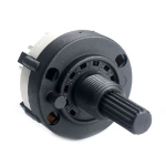 RS26 1 Pole 12 Position/2 Pole 6 Position/3 Pole 4 Position/4 Pole 3 Position Selectable Band Rotary Channel Selector Switch