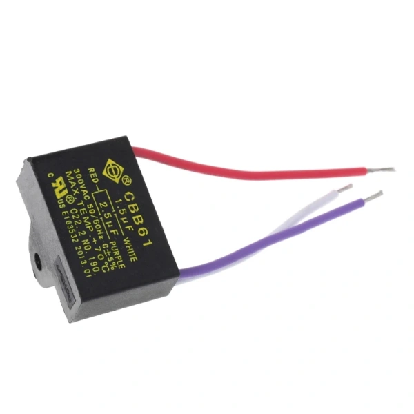 CBB61 1.5uF+2.5uF 3 Wires 50/60Hz Capacitor For Ceiling Fan