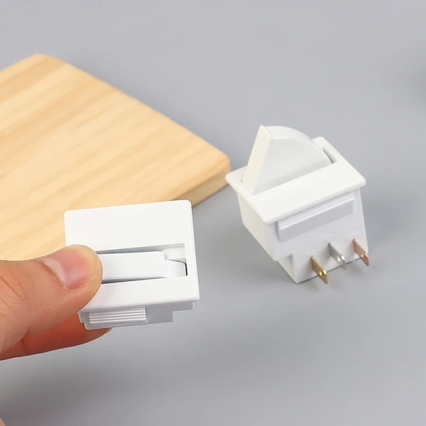 2/3Pin Refrigerator Door Lamp Light Switch For Freezer Parts AC 5A 125V/5A 125V Universal Fridge Household Accessories White New