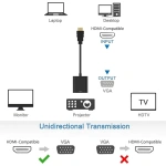 HDMI to VGA Converter - 1080P HD Video and Audio