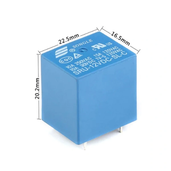 Relay 4-pin 5-pin DC 5V 12V 24V SRU-05VDC-SL-C SRU-12VDC-SL-C SRU-24VDC-SL-C 10A 250VAC 5pin power relay