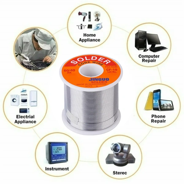 100g Welding Solder Wire 60/40 0.8mm 1.0mm 1.2mm Soldering Wire Roll  Tin