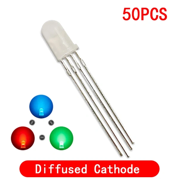 5mm full-color LED RGB red/green/blue Common Cathode/Anode Four feet transparent highlight color light 5mm diode colorful