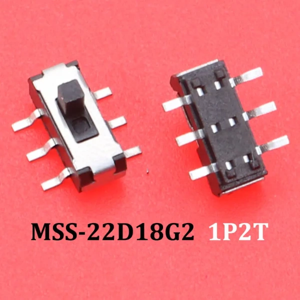 Slide Switch Micro-Power Toggle Switch Single and Double-row Direct-inserted Horizontal Sliding 2/3 Gear 1P2T 2P2T 1T3P 2P4T
