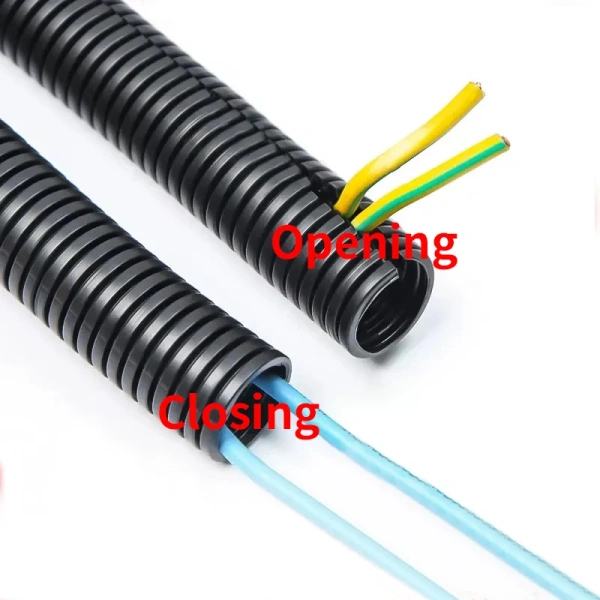 PP insulated corrugated tube flexible conduit wire harness threaded hose plastic protective sleeve outer diameter 7-28mm