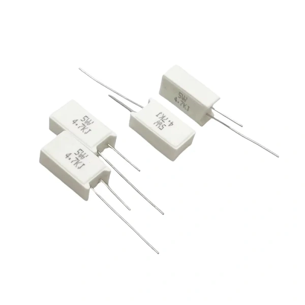 5W Vertical cement resistance 10R/15/22/4/30/33/47/51/100/330/470 ohms 1K10K47K