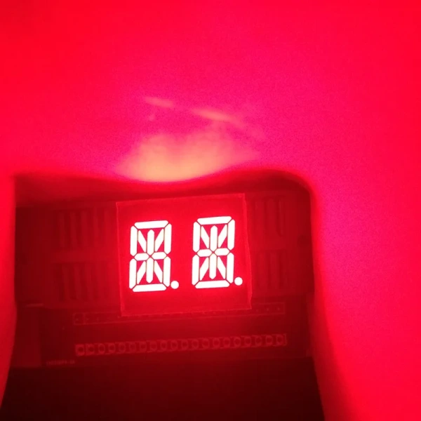 14segments 0.54 LED Display Module Tube 2Blocks 2Bits 2Characters 2Digits 0.54Inch Letters RED 14 Segment Display Cathode