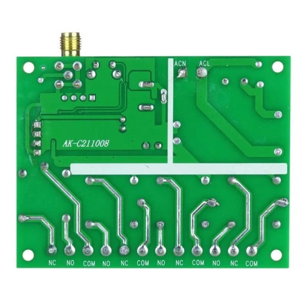 4CH 433MHz DC12V 24V 36V 10A Relay Switch Wireless Remote Control system RF Receiver Transmitter Electric door Moto Smart home